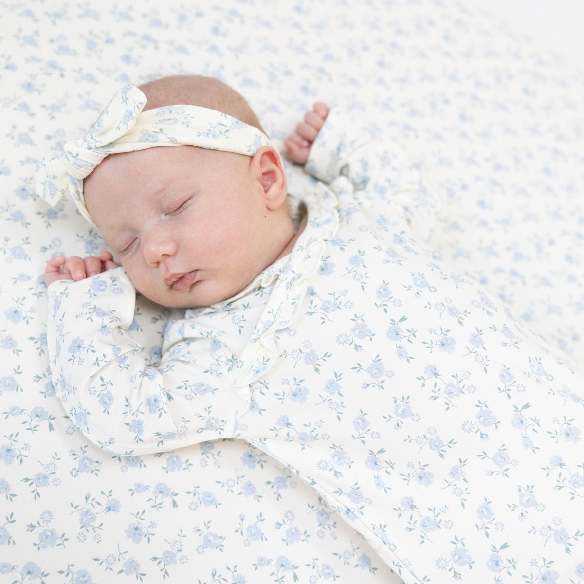 Rose Briar - Kimono Gown and Knot Headband by Angel Dear