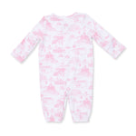 Golf Toile Pink - Convertible Gown and Knot Headband by Angel Dear