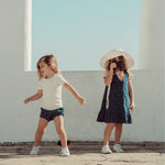 Denim Dress Mini Tulip With Embroidered Details For Summer Lovely Littles 