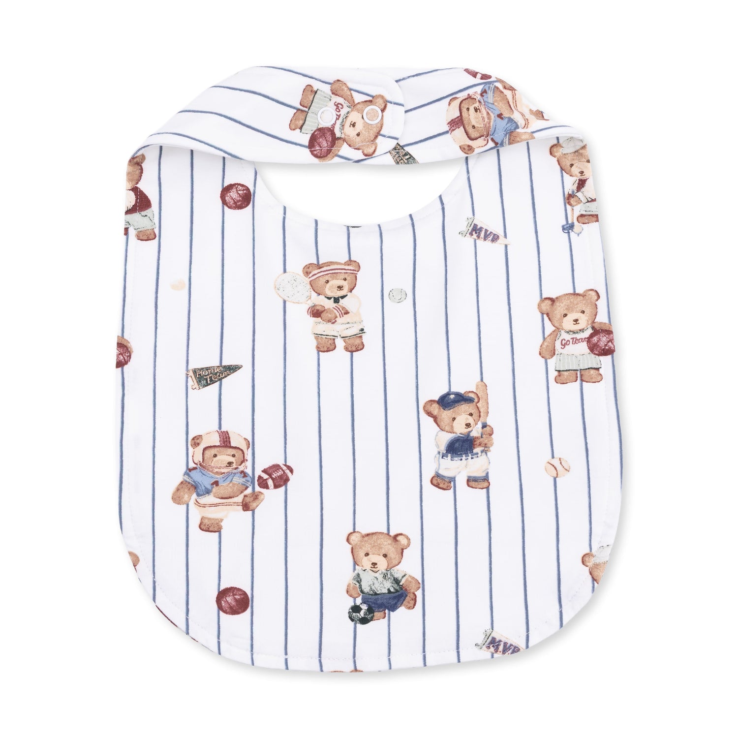 Viscose from Bamboo Feeding Bib, Mixed Sports Bears by Angel Dear (view 2 of 3)