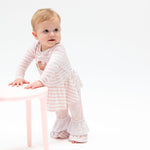 Football Dot and Stripe - Long Sleeve Peplum Top and Ruffle Bells by Angel Dear