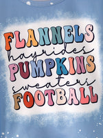 Fall Thanksgiving Halloween 3 pieces Short sleeve O-neck T-shirt by Rylee Faith Designs