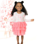 Bow Trellis Tree - Twirly Long Sleeve Tutu Dress and Cartwheel Short by Angel Dear