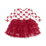 Festive Bows - Twirly Long Sleeve Tutu Dress and Cartwheel Short by Angel Dear