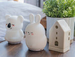 Sleeping Pal cordless bunny night lamp, soothing sounds for baby & kids.
