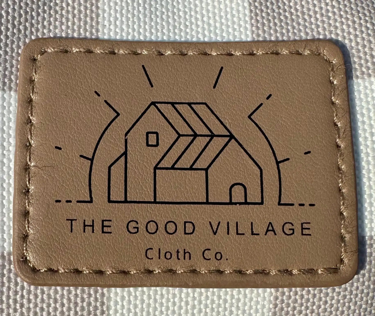 Wipes Clutch In Tan Check Multi Compartment Wet Bag For Diapering The Good Village Cloth Co. 
