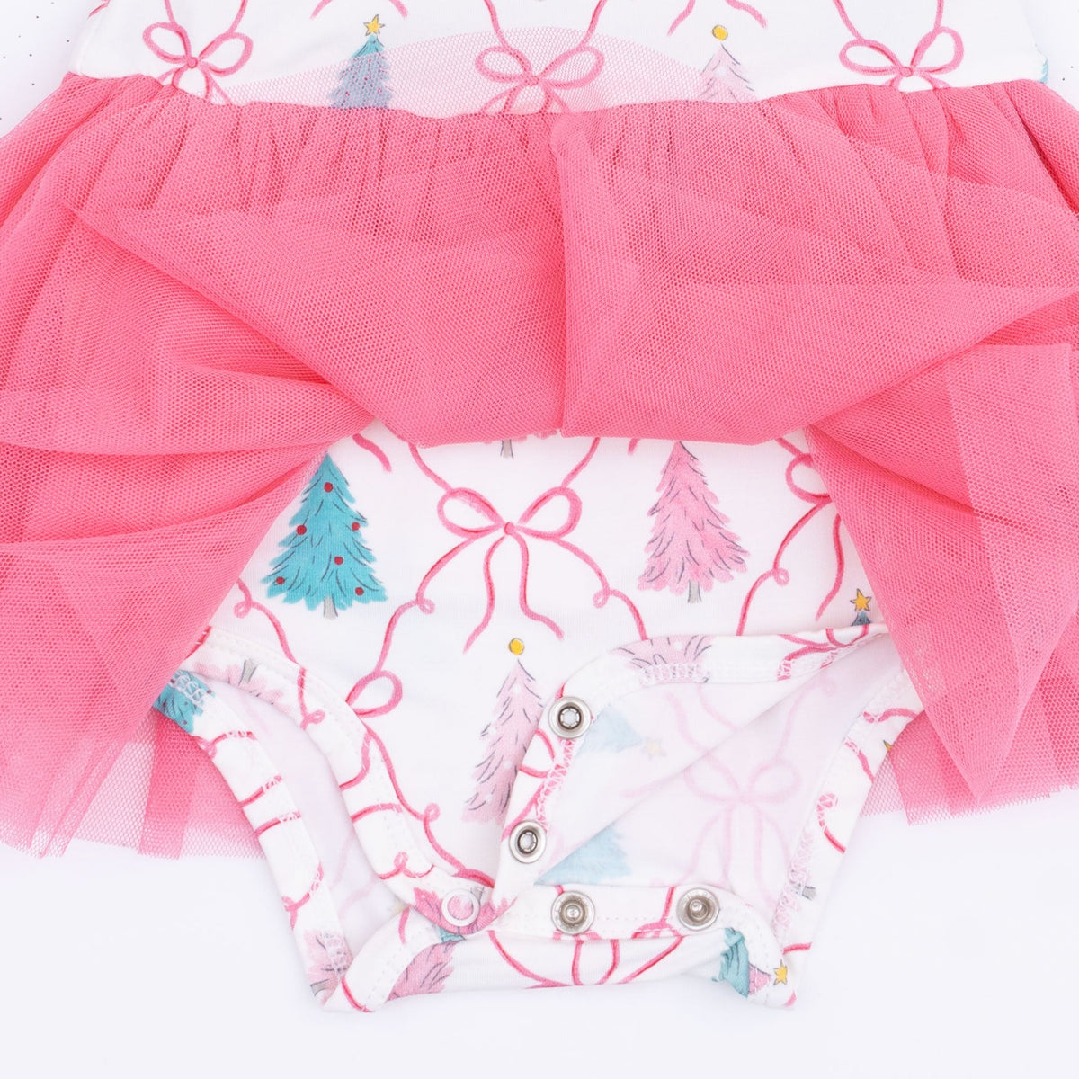 Bow Trellis Tree - Long Sleeve Tutu Bodysuit Dress by Angel Dear