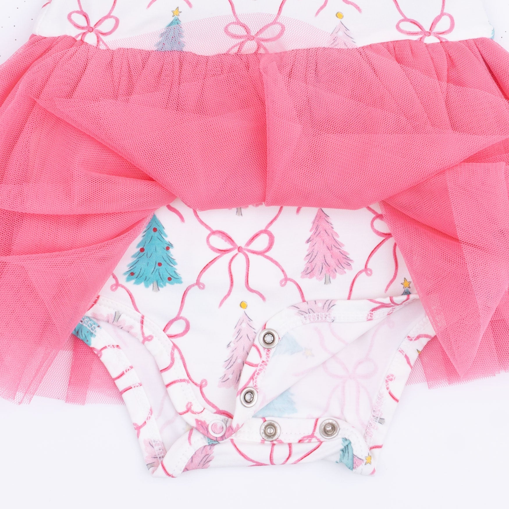 Bow Trellis Tree - Long Sleeve Tutu Bodysuit Dress by Angel Dear