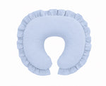 Light Denim Ruffle Nursing Pillow Cover by Little Mae & Co