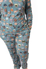Women’s My First National Adventure Parks Long Sleeve Pajama Set | Wildlife Sleepwear by Rayn’s Tiny Stitches