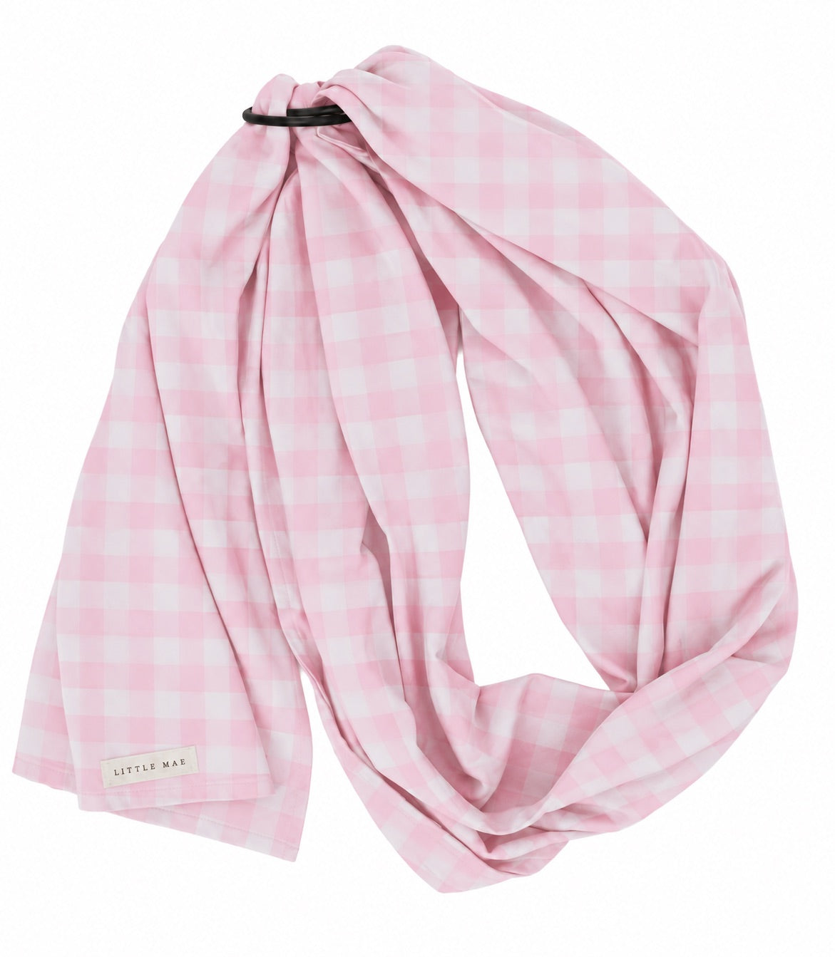 Light Pink Checkered Ring Sling Carrier by Little Mae & Co