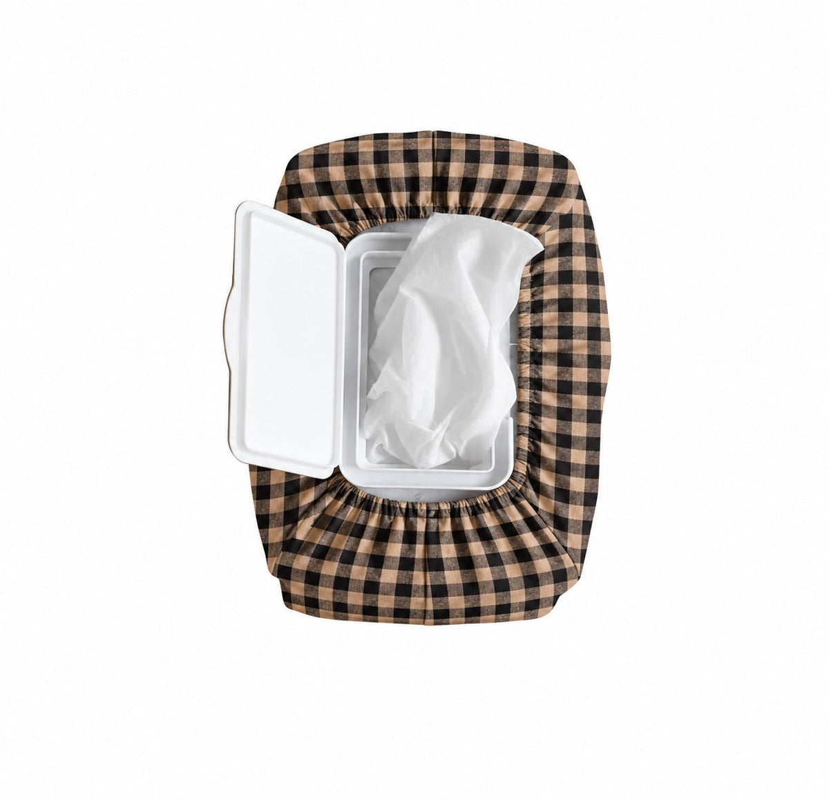 Gingham Wet Wipe Cover by Little Mae & Co