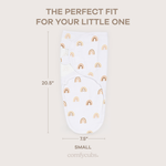 Easy Swaddle Blankets in Rainbow Bohemian, Pack of 3 by Comfy Cubs at Everetts Place