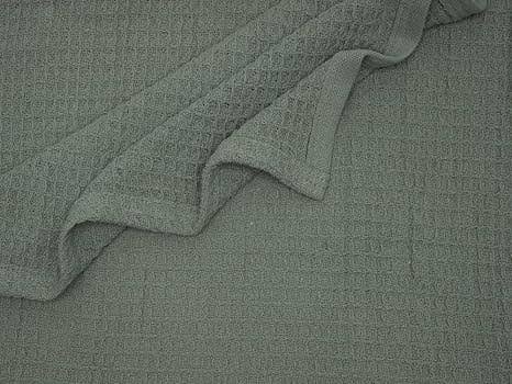 Crover 100% cotton waffle baby blanket for swaddling and stroller coverage.