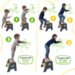 Solid Hardwood 2-Step Toddler Step Stool by Ocodile.com