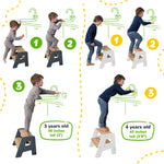 Solid Hardwood 2-Step Toddler Step Stool by Ocodile.com