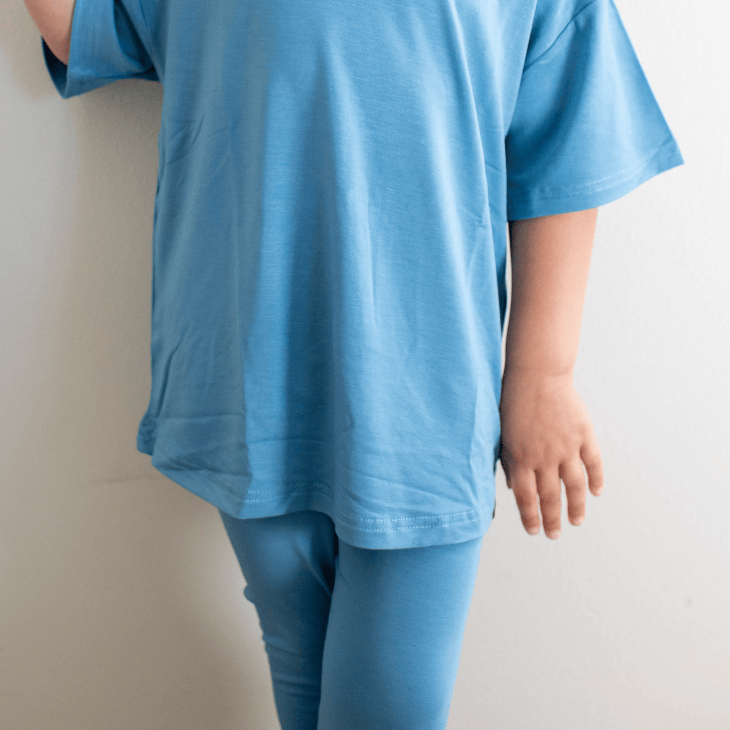 Toddler leggings in the Heaven print with a soft stretchy fit and tag-less waistband.