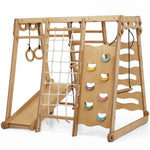 Goodevas 6 In 1 Indoor Jungle Gym For Toddler Playground Swings Set Slide Board Rope Stairs - Everetts Place Boutique - 