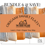 The Good Village Cloth Co. 6 - Pack Origami Smart Flats - 