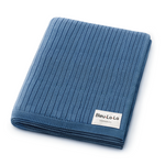 Bleu La La Organic Ribbed Knit Cotton Baby Blanket Made from 100 Percent Organic Cotton - Baby & Toddler > Swaddling & Receiving Blankets > Receiving Blankets Blanket