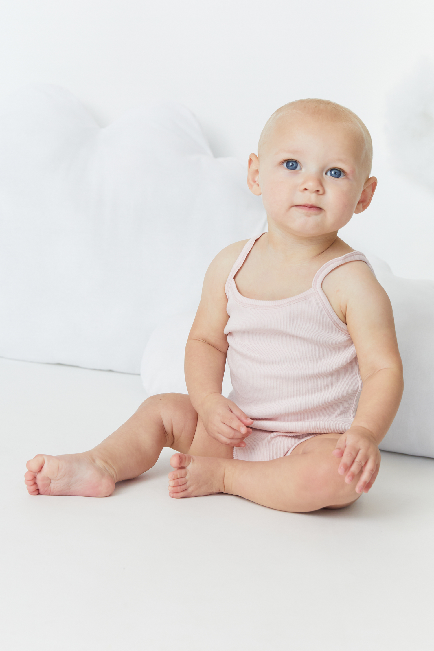 Feathers USA Baby Tank Top Bodysuits 2 Pack With Gentle Cotton For Baby Girls by Feathers USA at Everetts Place