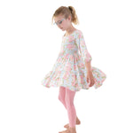 Angeline Floral Cap Sleeve Dress & Legging Set by Angel Dear