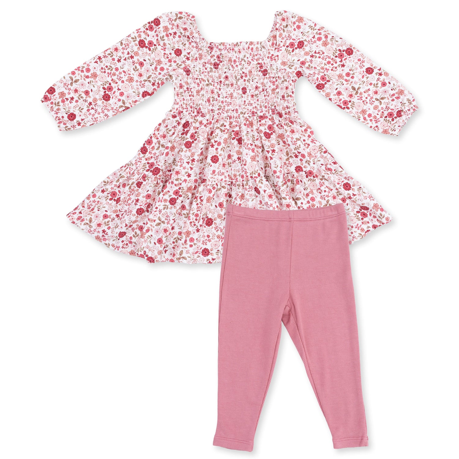 Serene Floral - Cap Sleeve Dress and Legging by Angel Dear (view 2 of 5)