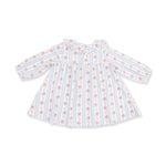 Anna Floral Stripe - Long Sleeve Peter Pan Ruffle Collar Dress and Bloomer by Angel Dear