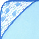 Crover soft polyester terry hooded baby towels, three pack