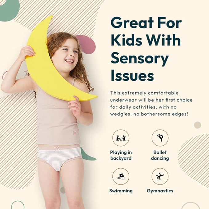 Feathers USA Girls Underwear with Super Soft Cotton for Kids by Feathers USA at Everetts Place