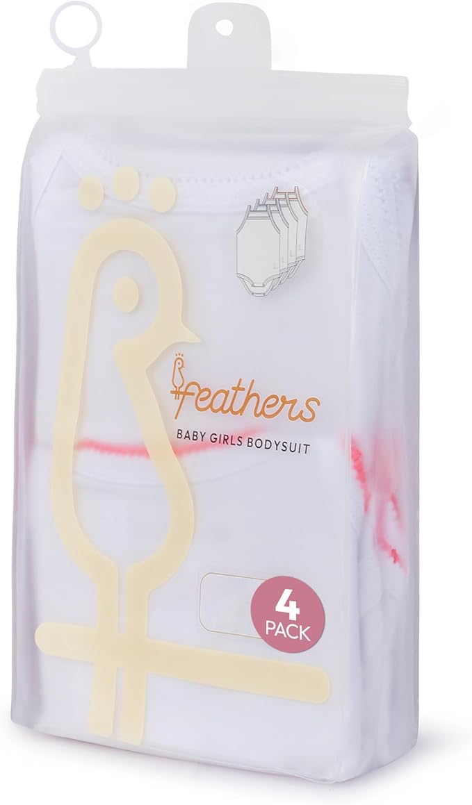 Feathers USA Baby Tank Top Bodysuit Ultra Soft Cotton For Baby Girls Multicolor by Feathers USA at Everetts Place