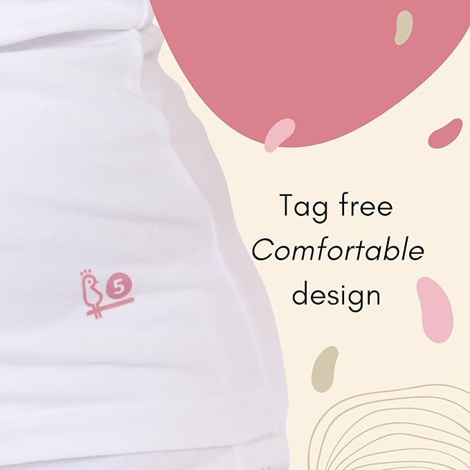Feathers Girls Solid White Snug Fit Tagless Cami Vest - 100% Cotton Super Soft Undershirts (3/Pack) by Feathers USA at Everetts Place