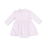 Football Dot and Stripe - Long Sleeve Tennis Bodysuit Dress by Angel Dear