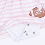 Football Dot and Stripe - Long Sleeve Tennis Bodysuit Dress by Angel Dear