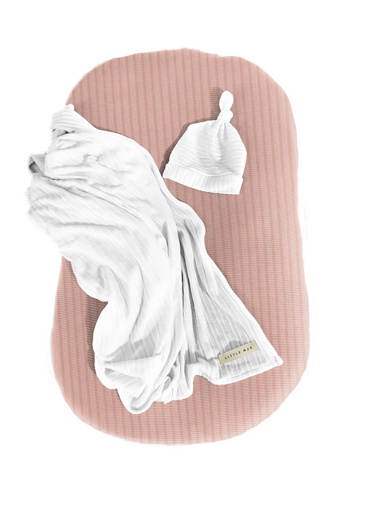 Peony Ribbed Lounger Cover for Snuggle Me Lounger Knit Blend Little Mae & Co Everetts Place: Online Boutique