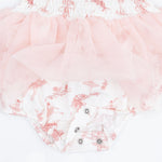 Ballet Toile - Long Sleeve Smocked Bubble with Tutu by Angel Dear