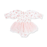 Ballet Toile - Long Sleeve Smocked Bubble with Tutu by Angel Dear