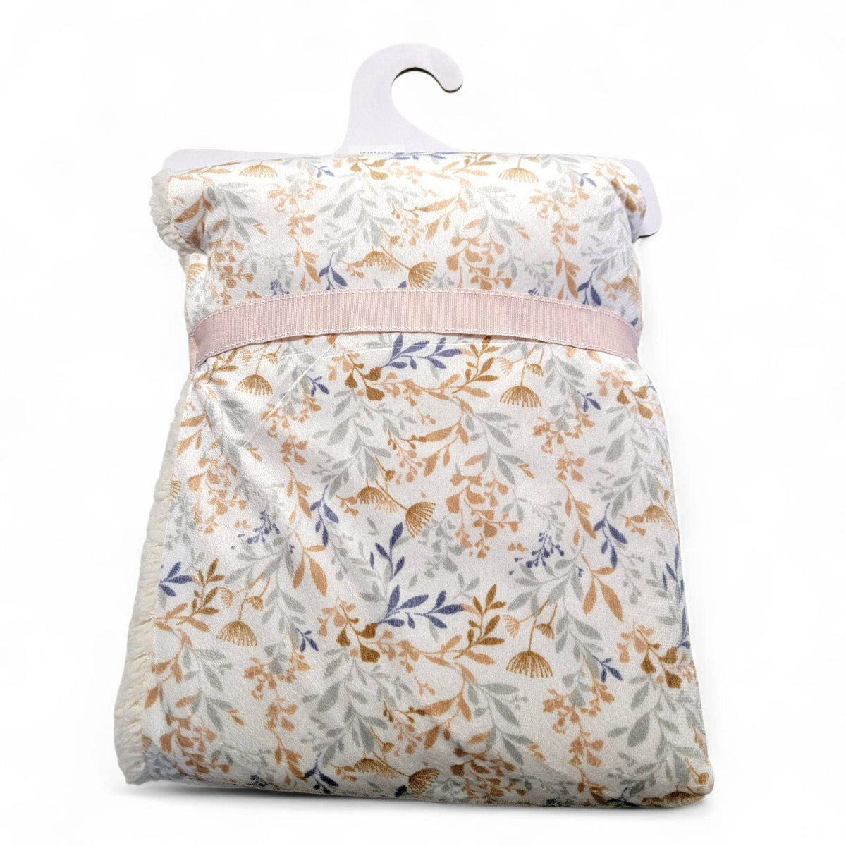 Crover 30x40 floral sherpa baby blanket for newborns with hanger