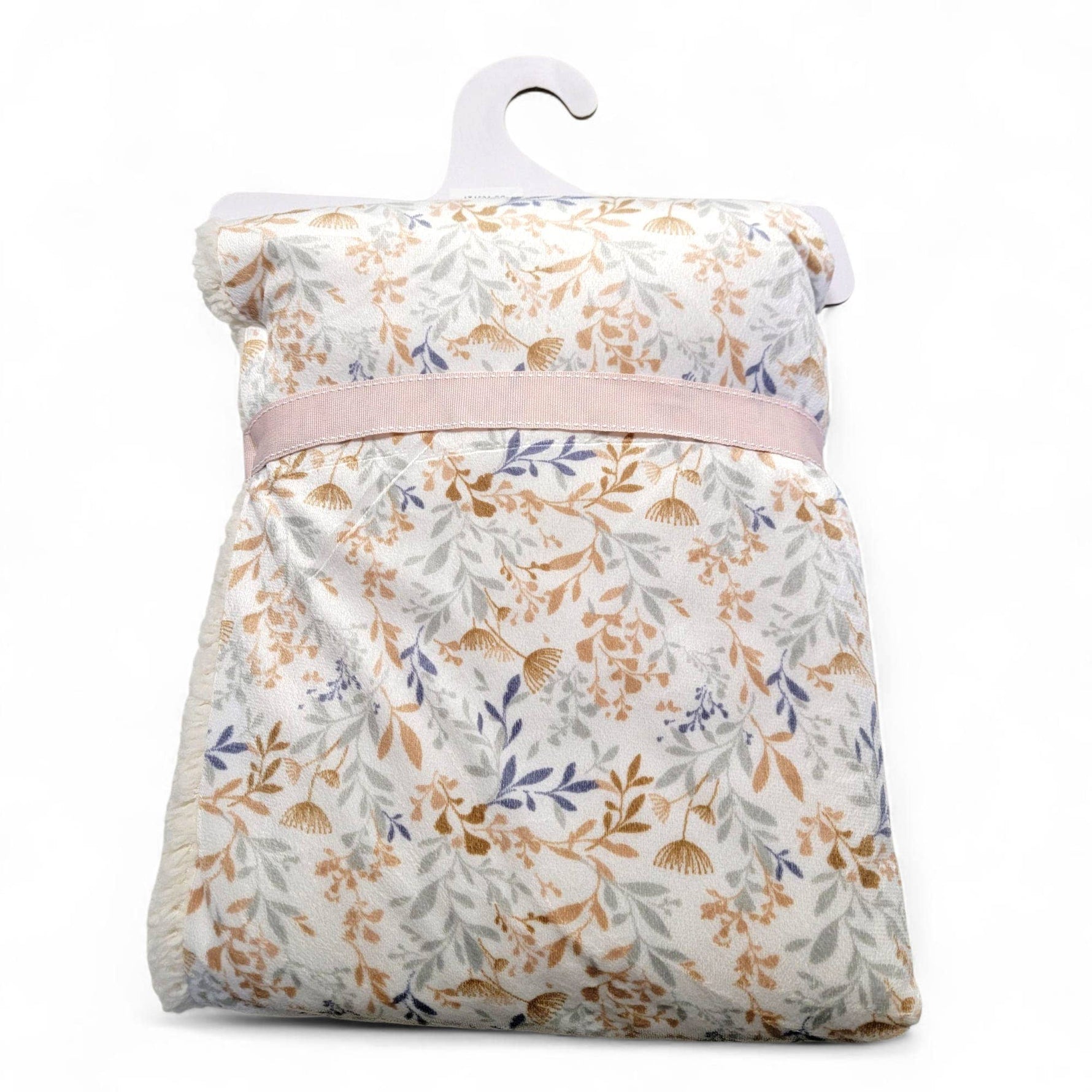 Crover 30x40 floral sherpa baby blanket for newborns with hanger