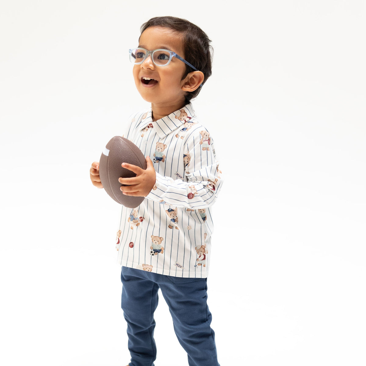 Mixed Sports Bears - Polo Long Sleeve Shirt by Angel Dear