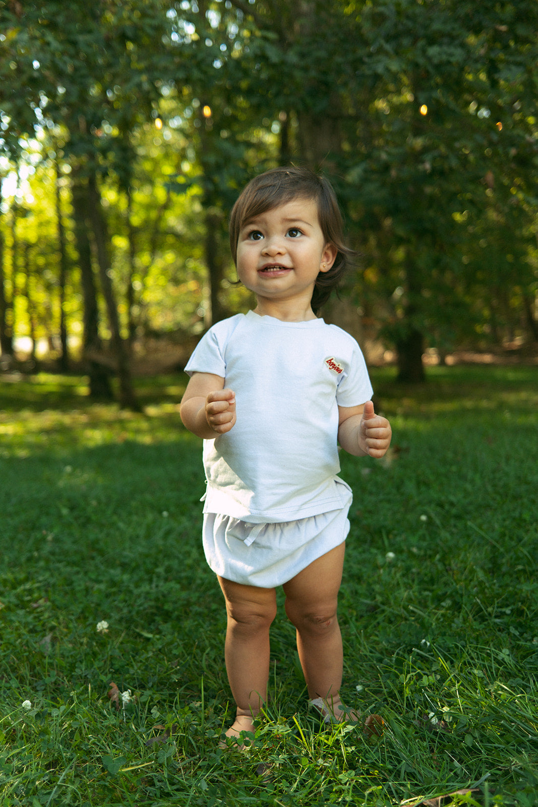 Mila Cotton Short Set Lavender Baby Toddler Outfit Crew Kids NY