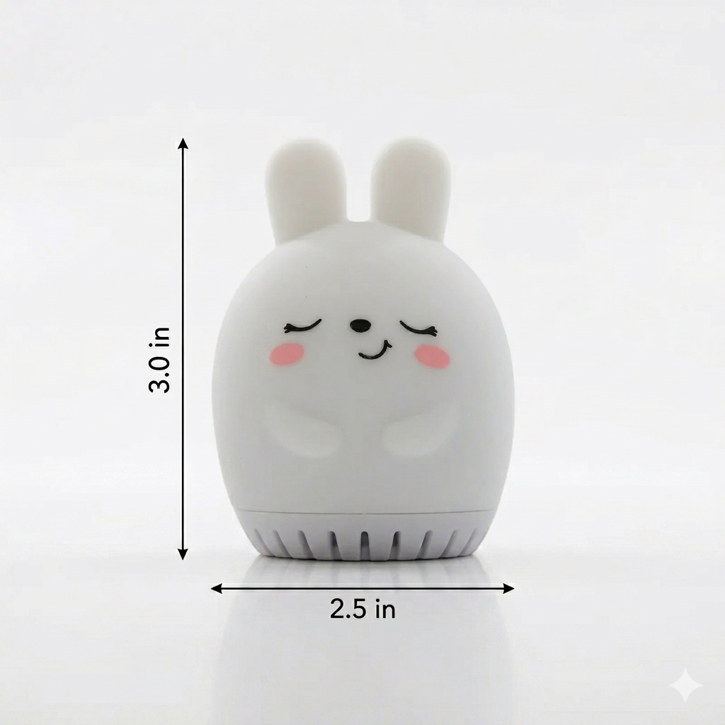 Sleeping Pal bunny-shaped mini sound machine night light for babies & toddlers.