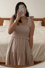 Day Cocktail Tiered Midi Dress with Bow Straps by PinkBlush (view 5 of 9)