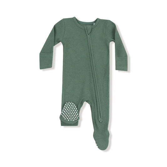 Angel Dear 2 Way Zipper Footie Soft Waffle Knit Preorder