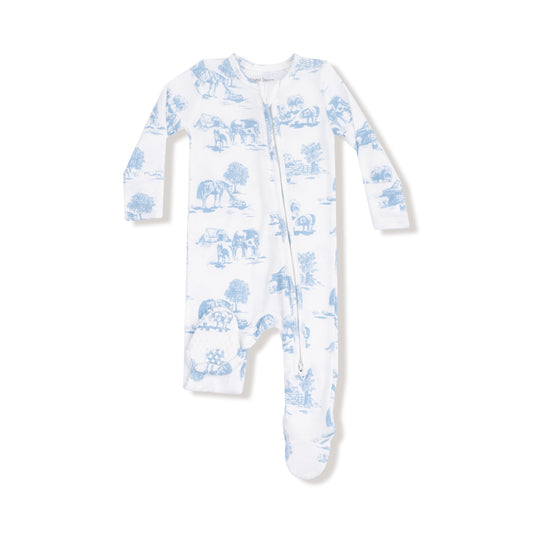 Angel Dear 2 Way Zipper Footie Soft Modal For Babies