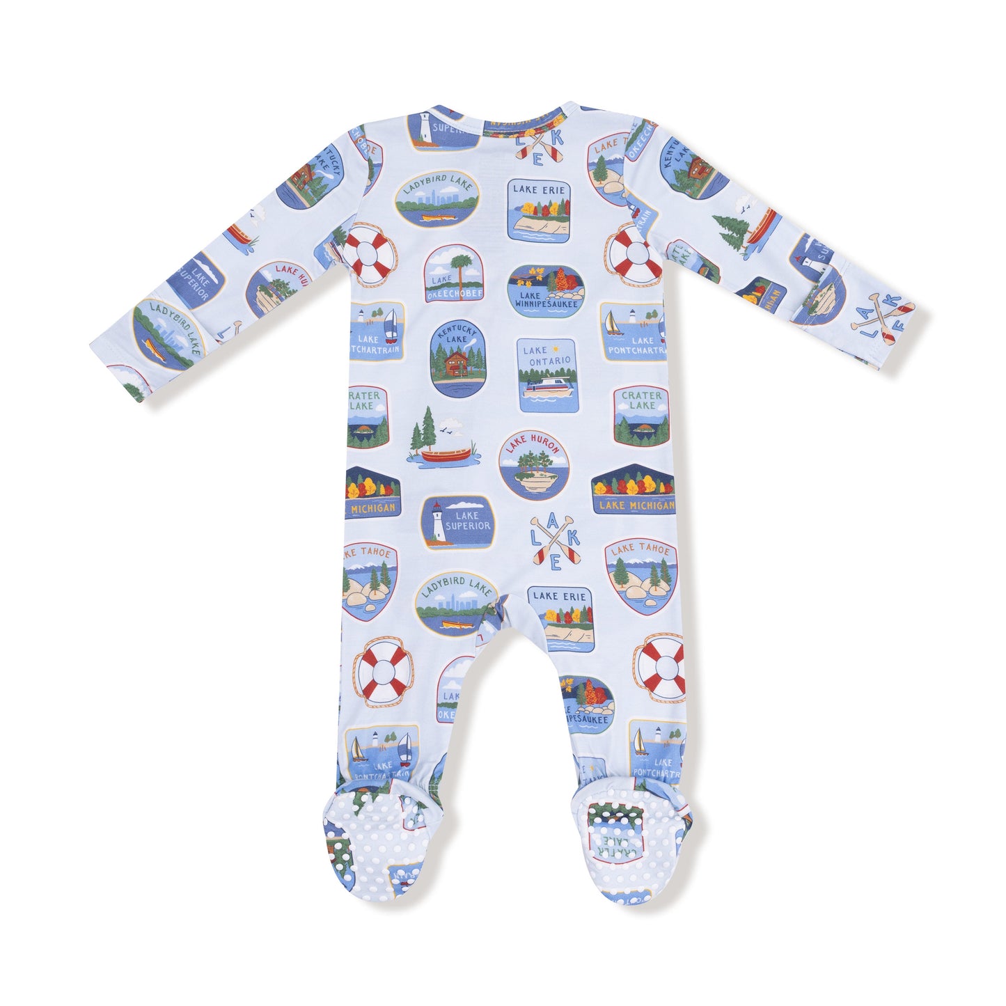 Angel Dear 2 Way Zipper Footie Soft Bamboo For Baby