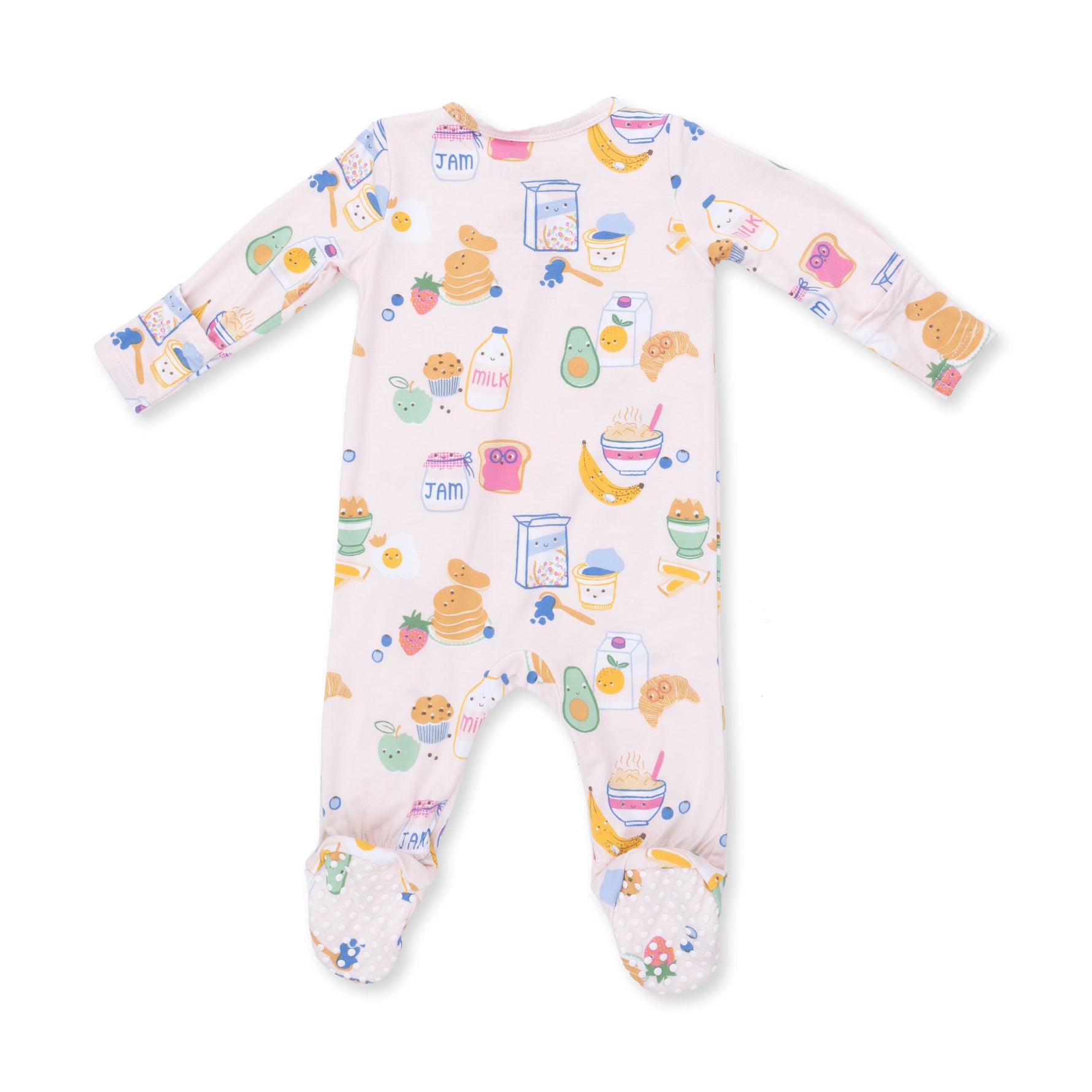 Breakfast Club Pink - 2 Way Zipper Footie by Angel Dear
