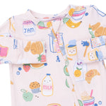 Breakfast Club Pink - 2 Way Zipper Footie by Angel Dear