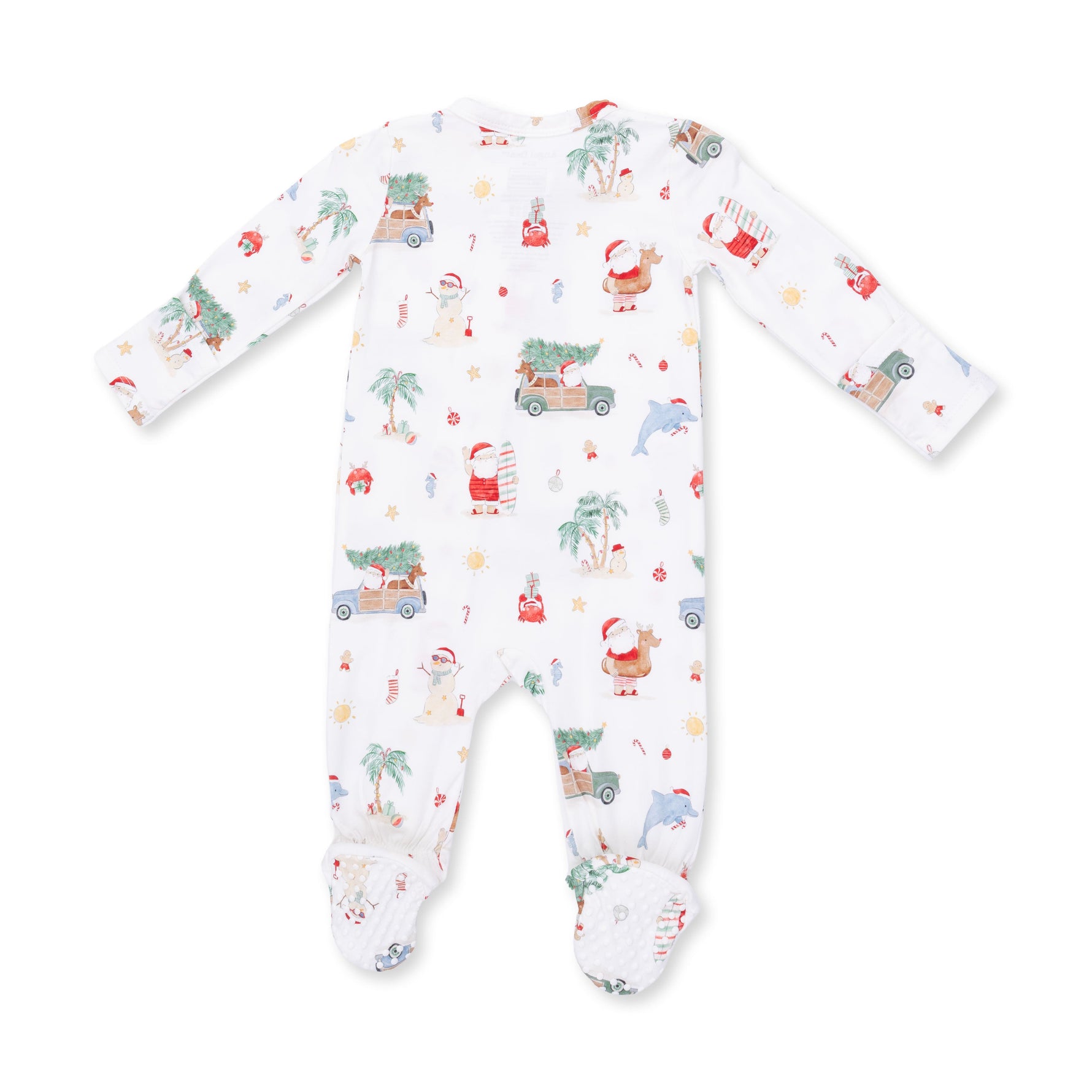 Beach Christmas - 2 Way Zipper Footie by Angel Dear