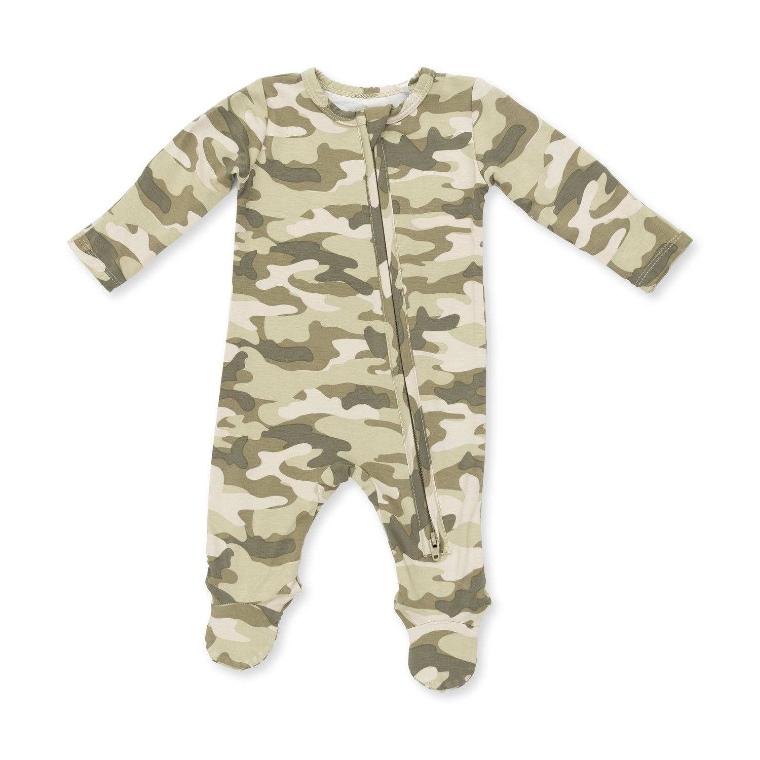 Viscose from Bamboo 2-Way Zipper Footie - Camo by Angel Dear (view 2 of 4)